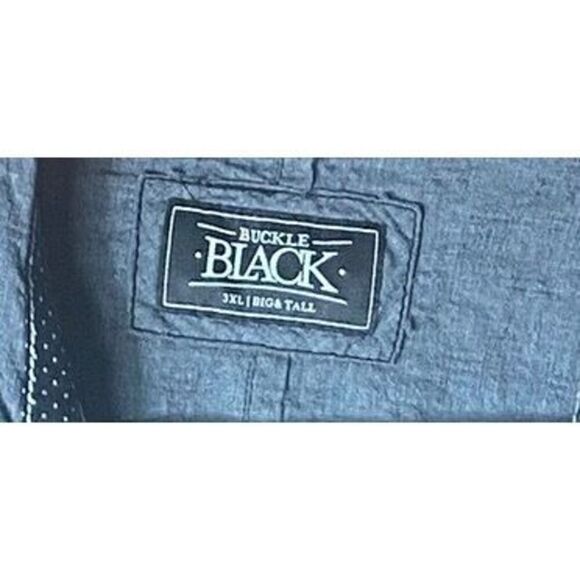 Buckle Black Mens Gray Long Sleeve Button-Down Shirt Size 3XL - Picture 4 of 4